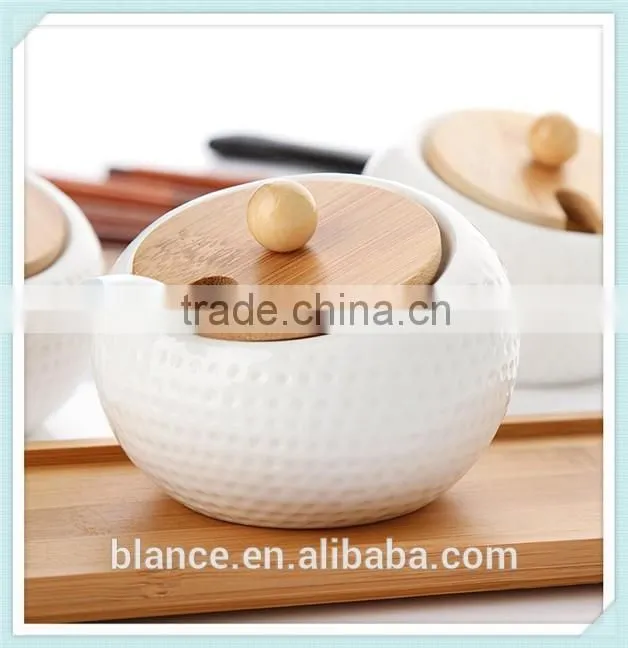 personalized ceramic spices canister set white