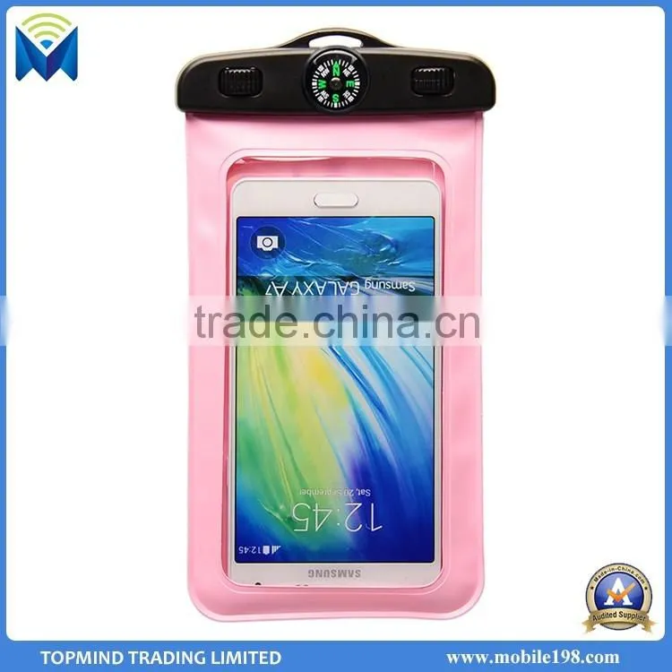 Waterproof mobile phone sling bag, pvc waterproof mobile phone pouch for samsung/ iphone