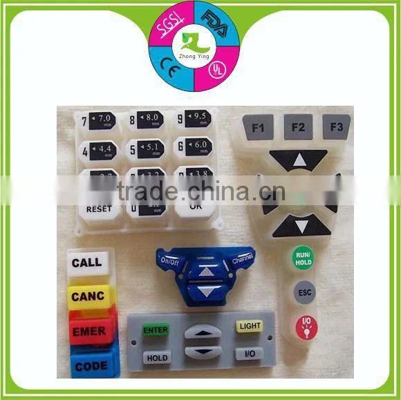 Custom waterproof electric keypad silicone keypad button rubber keypad