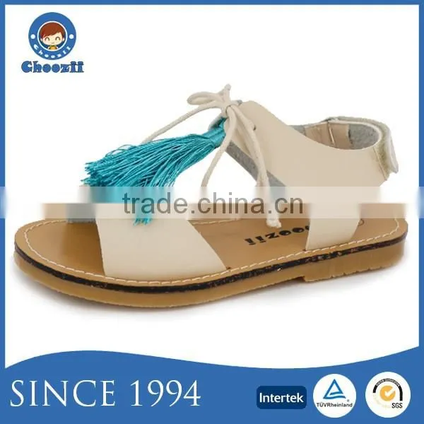 2016 Summer Fashionable Children Topless Thong Sandals with Flat Sole