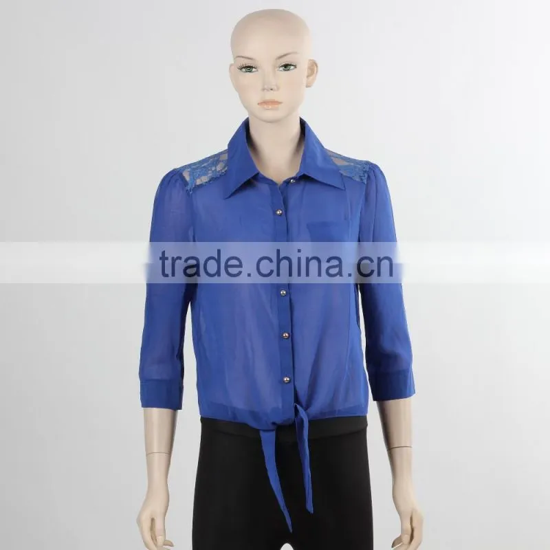 ladies office shirt design uniform shirt with white bow qhirt long sleeve business suit woman shirt