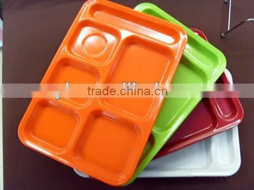 colorful sectional melamine dinner plate