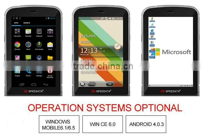 Android Mobile Phone Printer Terminal PDA Data Collector with Handheld Barcode Scanner Portable Printer and RFID Reader