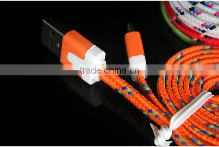 1M 3FT Fabric Nylon Data Cord for Samsung Galaxy S4 S3 Note2