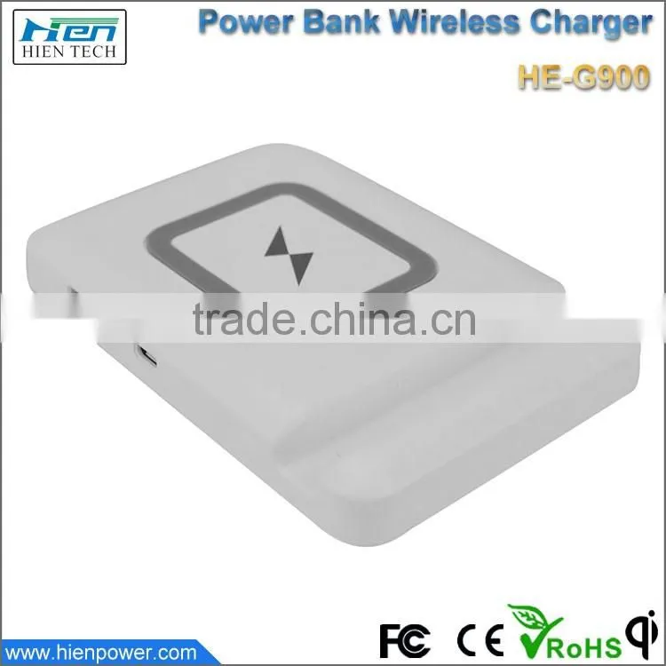 With Phone Slot Stand 4000mAh Power Bank Wireless Charger