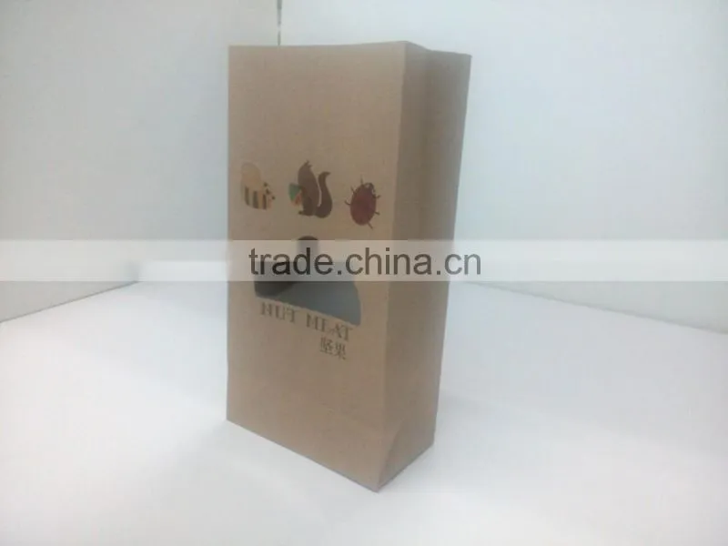 brown kraft square Packaging Box for nut