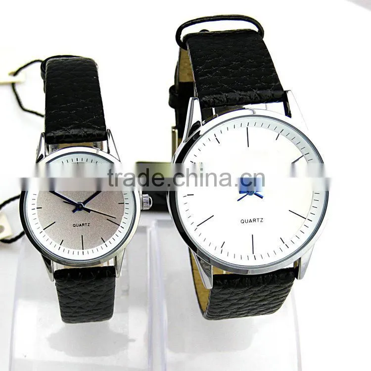 Wholesale New Style Leather Watch Vintage Leather Quartz Couple Wrist Watch Quality
