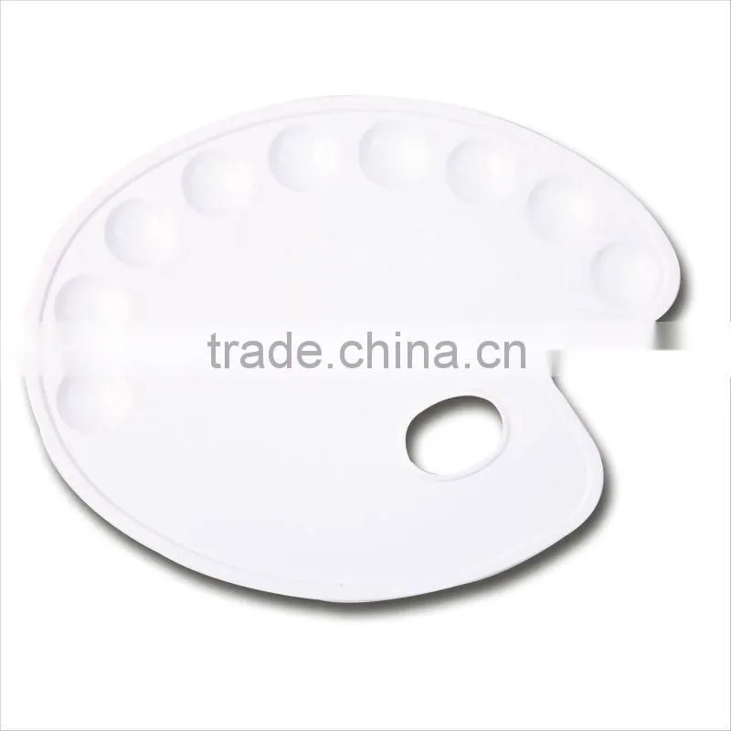 Hot Sale 9 Holes Plastic Painting Palette/drawing color palette