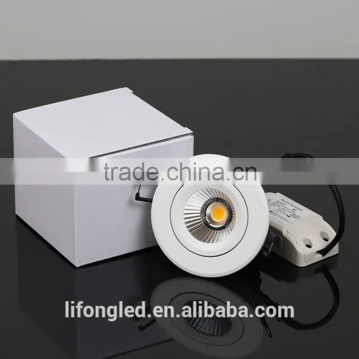 High brightness 7W 9W LED COB downlights CE ROHS SAA