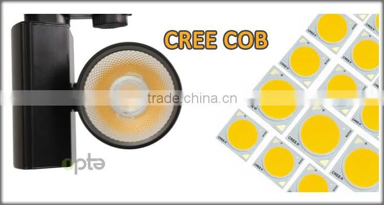 Strobeless Flick Free 30 Watts Track Rail Lights With Citizen COB LED Track Light 100Lm/W 97Ra