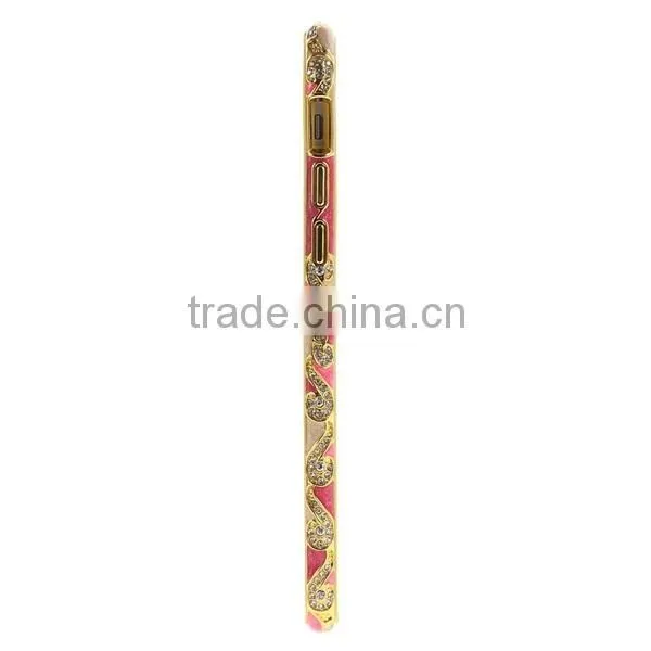 Luxury Crystal Diamond Bling Metal Frame Bumper Case Cover For iPhone 6