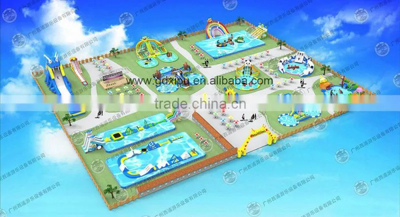 2015 hot sale high quality hippo inflatable water slide for children