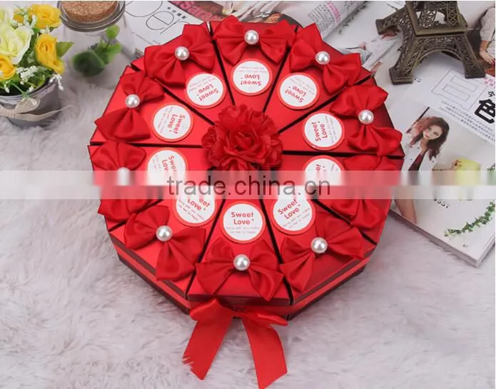 High quality Custom cardboard paperboard party favour boxes for weddings