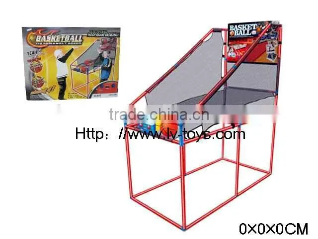 Electronic basketball shooting machine with counter and music
