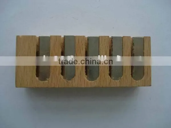 New multi-function five holes wooden big pencil sharpener