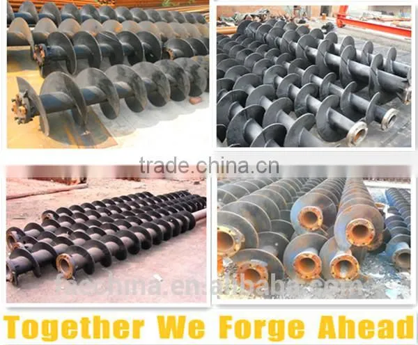 single-head single-spiral rock drilling auger