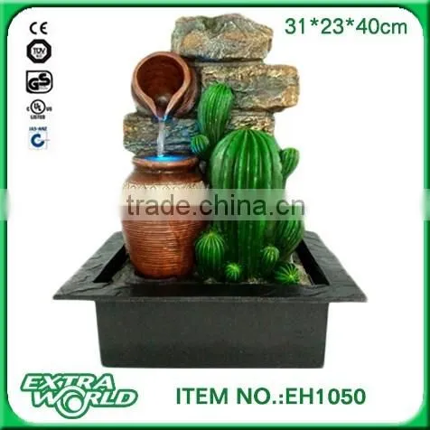 artificial rock fountains / stone waterfall / cactus rock fountains