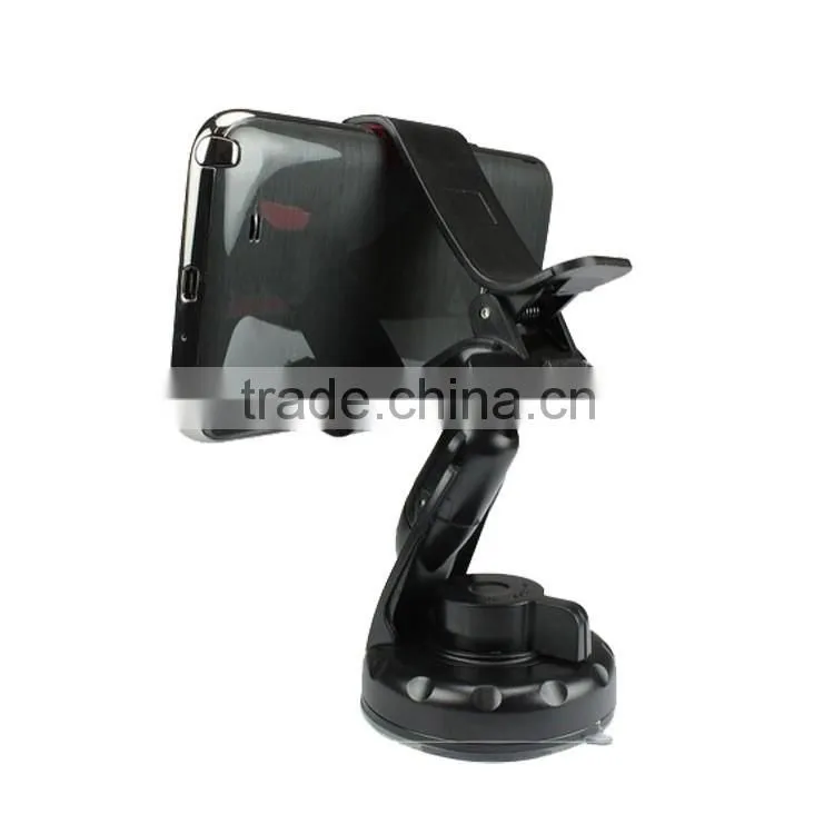 universal car mobile phone holder clipper design with sucker easy mount for all size of moble phone GPS PDA