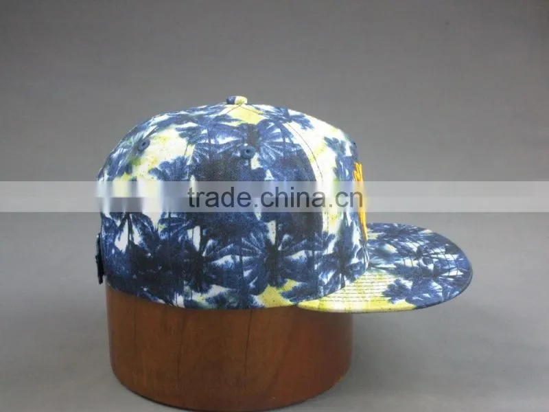 3D embroidery colorful 5-panel snapback