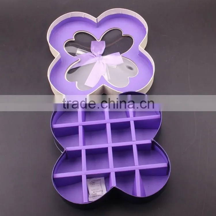 Newly style for the flower paper gift box with window