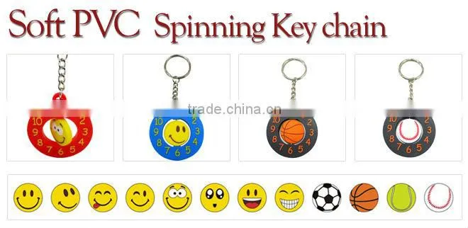 Fashion promotional pvc cloth keychain