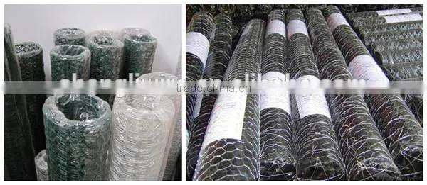 pvc coated hexagonal wire mesh netting