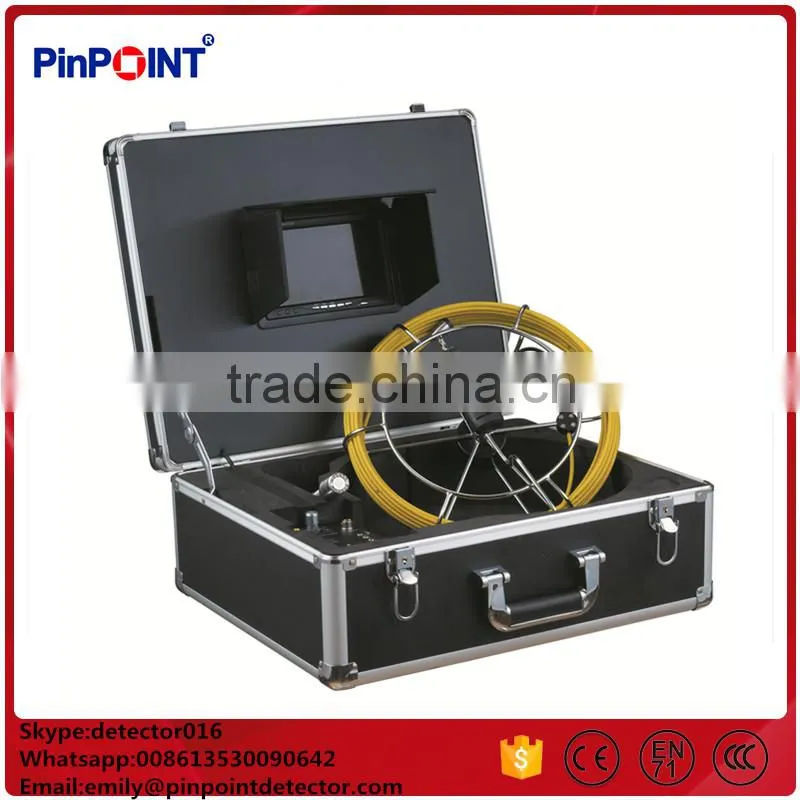 20M Cable Waterproof CCTV Pipe Inspection Camera System with DVR Function