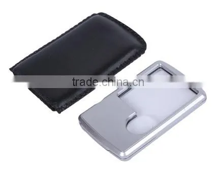 credit card sized magnifier ,H0T047 magnifier lamp led light head magnifying glass