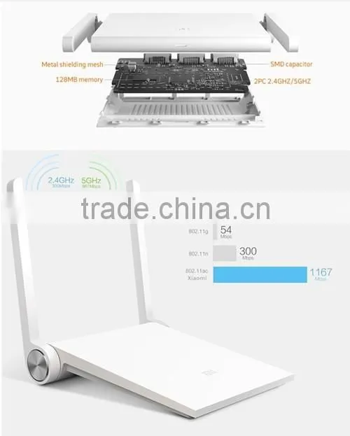 Original Version Xiaomi Mini WIFI Router 11AC WiFi Roteador 2.4G/5G Universal Repeater 1167Mbps USB Smart APP Control