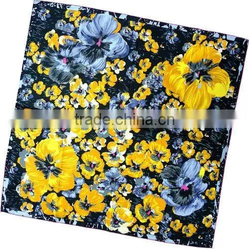 Lady's Fashion Square Print 2012 Silk Hijab