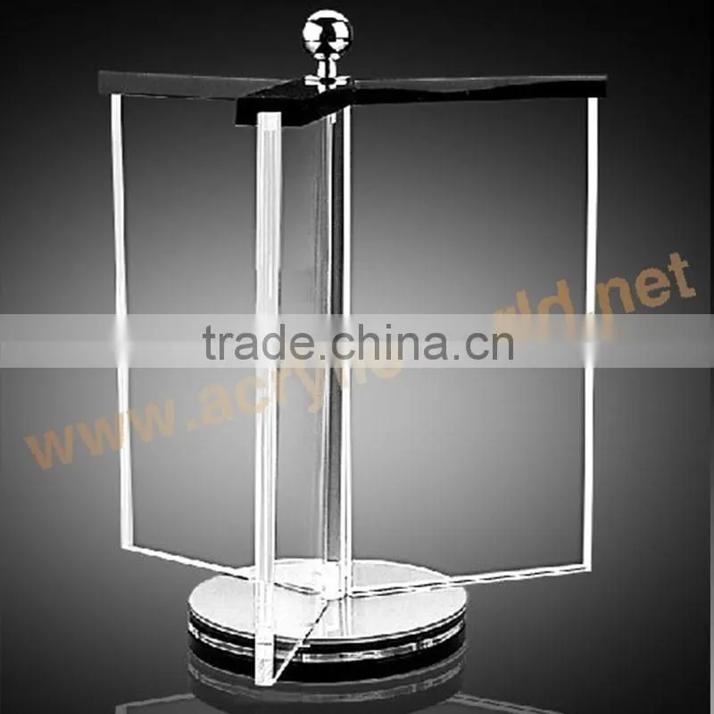 clear plastic menu holder