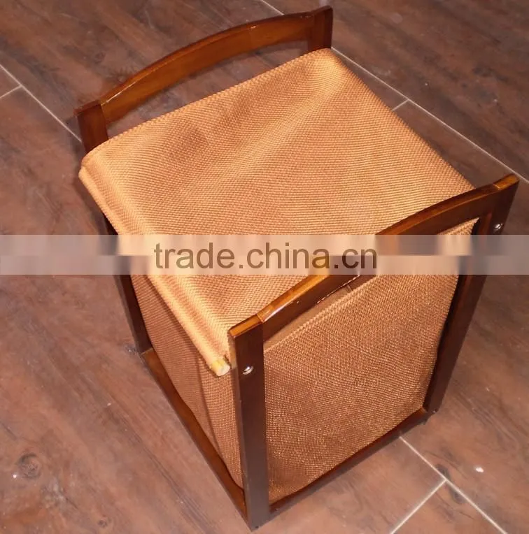 superb bamboo laundry storage basket with mesh liner