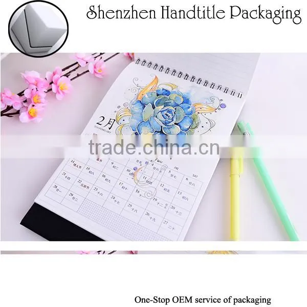 2016 wholesale OEM monthly, yearly magnetic calendar for refrigerator