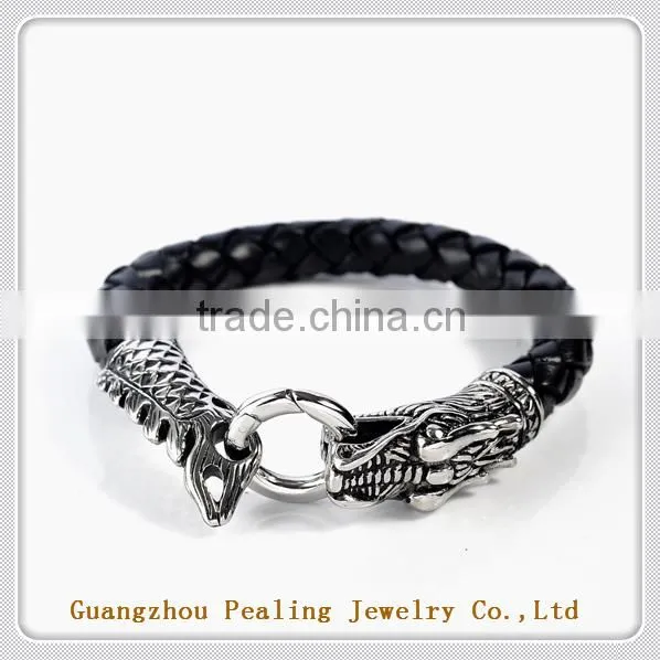 New Style Magnetic Bracelet Make Braided Leather Bracelet for Men