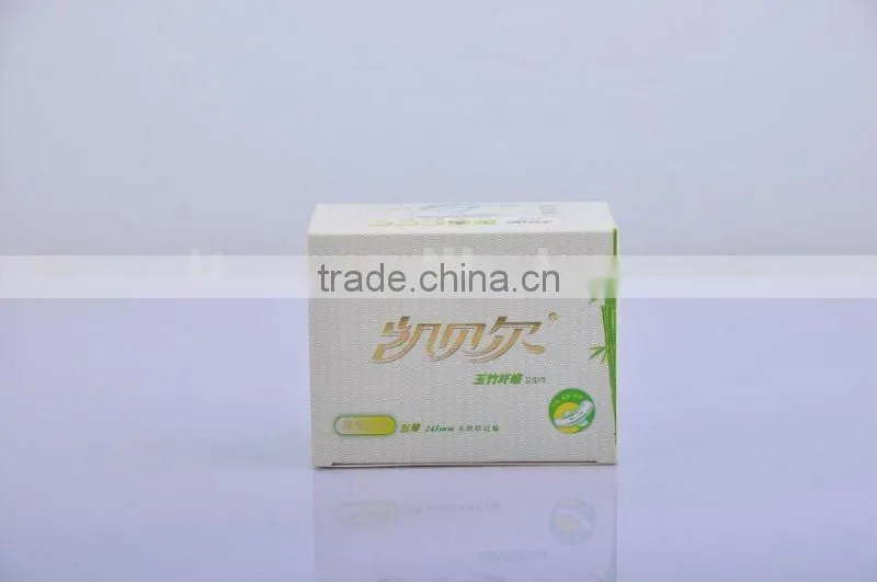 100 % Natural Biodegradable Corn and Bamboo Fiber Sanitary Napkin