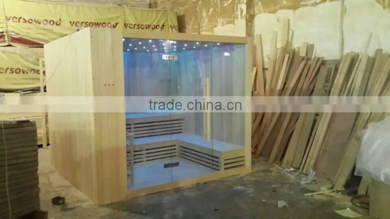Finland spruce dry sauna shower room