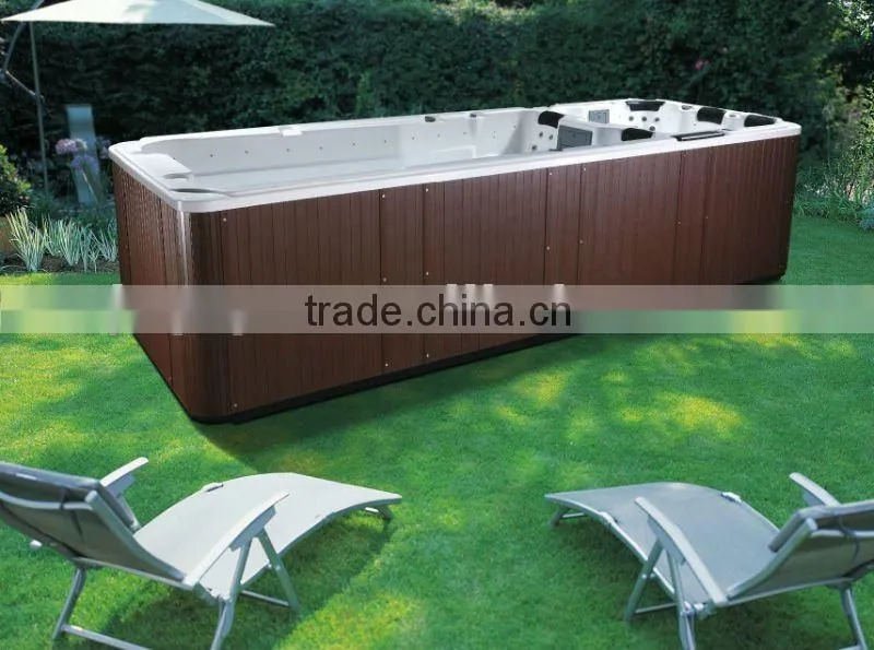Promotional acrylic large swim spa JY8601 endless pool spa