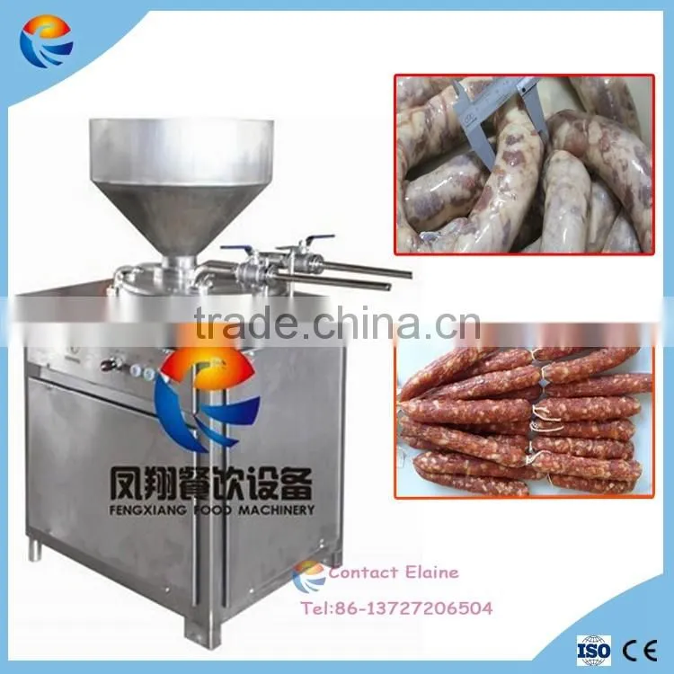Double Tube Automatic Electric Sausage Filler Filling Making Machine