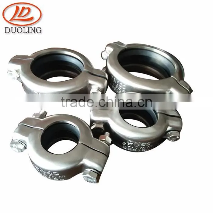 duoling ss304 basket strainer camlock coupling ss316 pipe