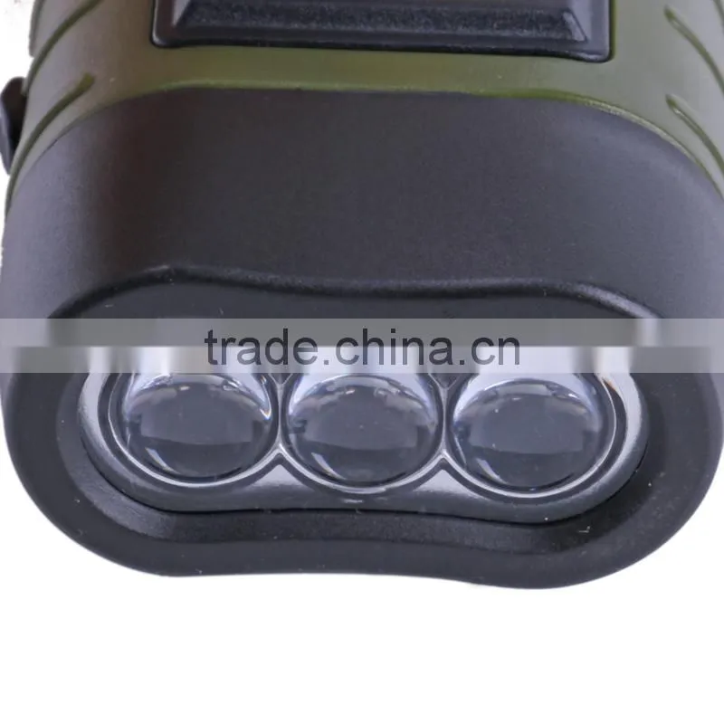 newest hand crank flashlight ,T0C0046, solar camping light for outdoor