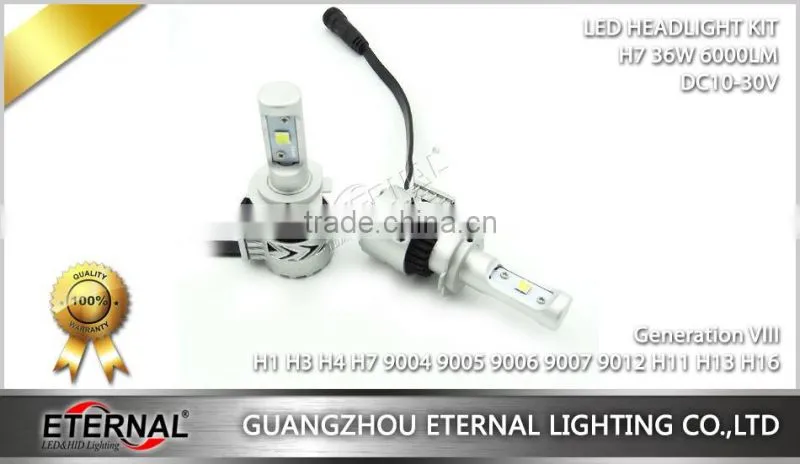super brightness car led headlight bulb kit H4 H7 H3 smart bulb kit auto car automotive motorcycle lamp