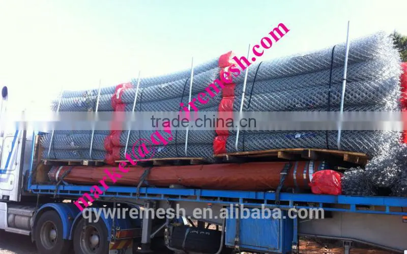 garden use pvc coated galvanized green vinyl coated chain link fence/temporary chain link fence