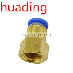 Pneumatic Pu Tube Female Quick Release Connector Brass Body