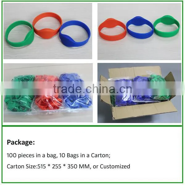 Top supplier One time use pvc RFID S50 1K Compatible wrsitband/bracelet for access control