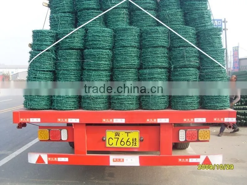 High quality and cheap 12 gauge pvc coated barbed wire