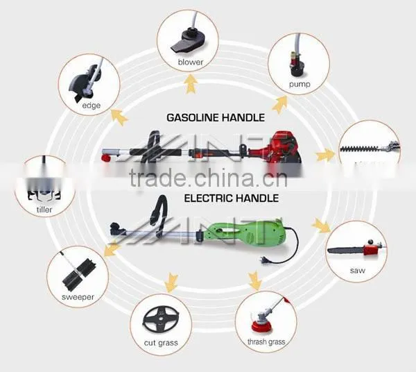 9IN1 battery operated gardening tool multipurpose electric hedge trimmer