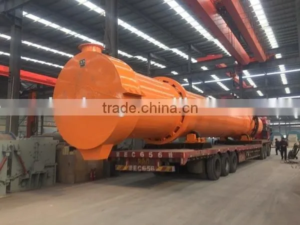 2016 cement industry horizontal rotary dryer for drying different materials