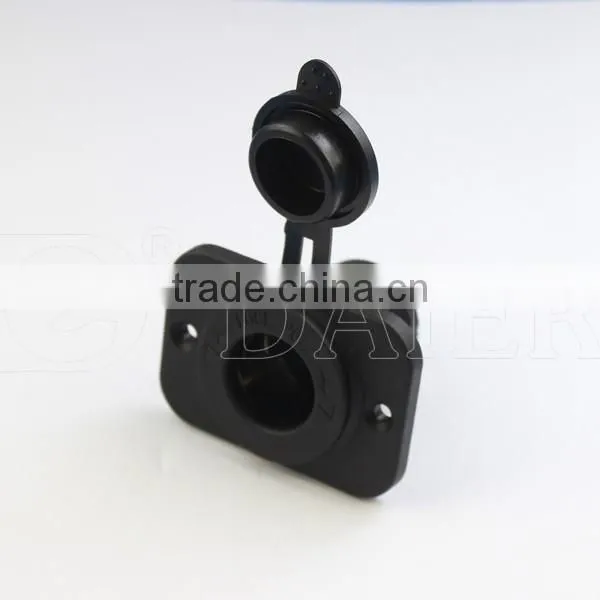 Fixed Panel 12V Wateroroof Power Socket, Power Outlet Socket For Car/