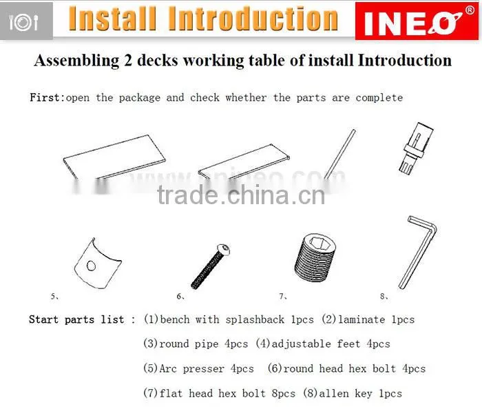 height adjustable working table/gardening work table/laboratory stainless steel working table