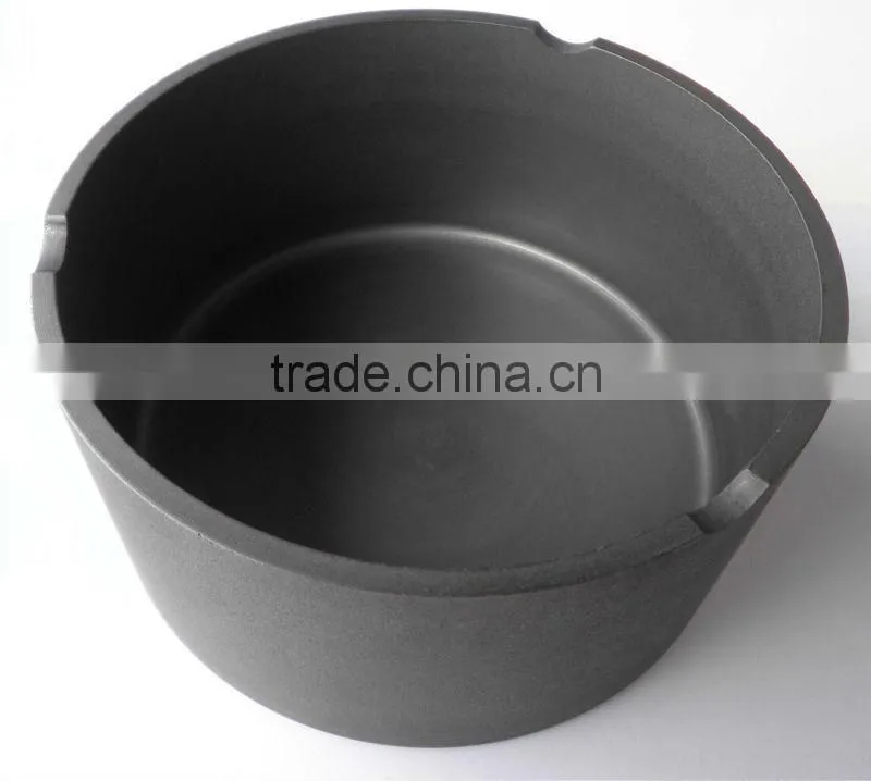 High density graphite crucible for smelting cast iron